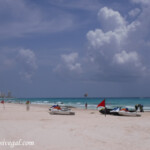 Sign up for parasailing or Jet Skis right on the beach Live Aqua Beach Resort Cancun beach area