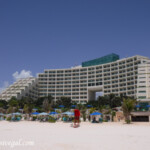 View of the resort from the beach Live Aqua Beach Resort Cancun view from the beach