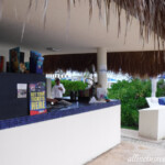 The towel stand--sign up for cabanas and day beds here Live Aqua Beach Resort Cancun towel stand