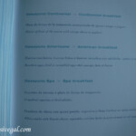 Breakfast room service menu Live Aqua Beach Resort Cancun breakfast room service menu