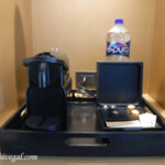 Nespresso coffee machine Live Aqua Beach Resort Cancun room amenities