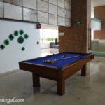 The pool table is now located outside of Egos lobby bar Live Aqua Beach Resort Cancun activities