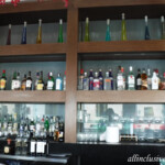 Some of the liquor available at Egos lobby bar Live Aqua Beach Resort Cancun Egos lobby bar