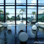 View as you step into the lobby Live Aqua Beach Resort Cancun lobby