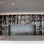Some of the liquor at the Aqua Club Lounge Live Aqua Beach Resort Cancun Aqua Club Lounge