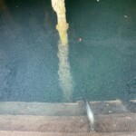 The main way to enter the cenote's waters; there are in-water steps