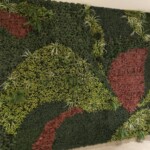 Very pretty "living wall", but they're fake plants