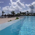 Beachfront infinity pool