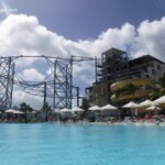 Lots of loungers and shade umbrellas around the pools