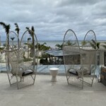 Seating outside of the Preferred Club Lounge