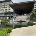 Steps up to the lobby