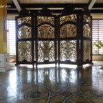 Screen/artwork in the main lobby