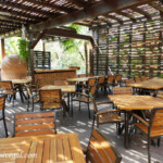 Chef's Garden, wine tastings and cooking classes are typically held here