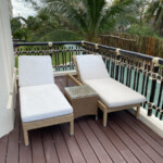 Full loungers on the Governor Suite terrace