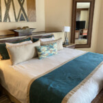 King bed in the separate bedroom