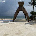 Beachfront wedding gazebo