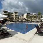 There are multiple pools at this resort