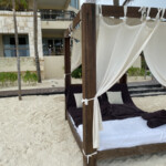 Our Bali bed in front of our Governor Suite terrace